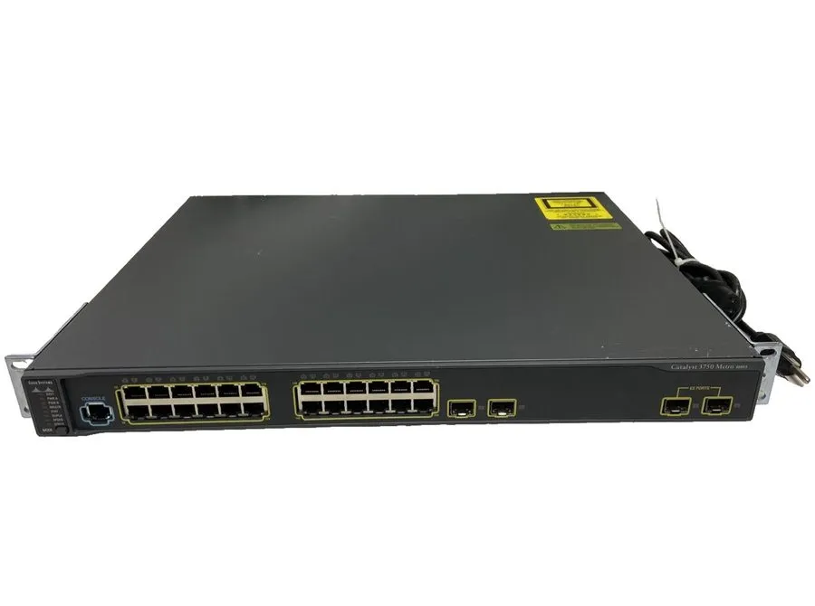 Коммутатор Cisco ME-C3750-24TE-M C3750 24 PORT WITH 2+2 sfp PORT SWITCH .90days
