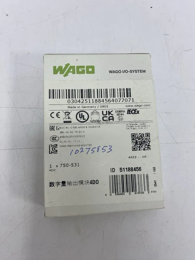 Модуль ввода-вывода Wago 750-531 digital output module 24v dc 0.5a