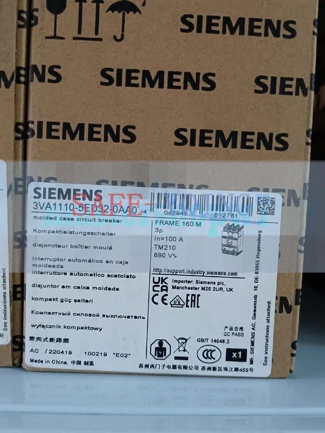 Автоматический выключатель Siemens circuit breaker 3VA1110-5ED32-0AA0