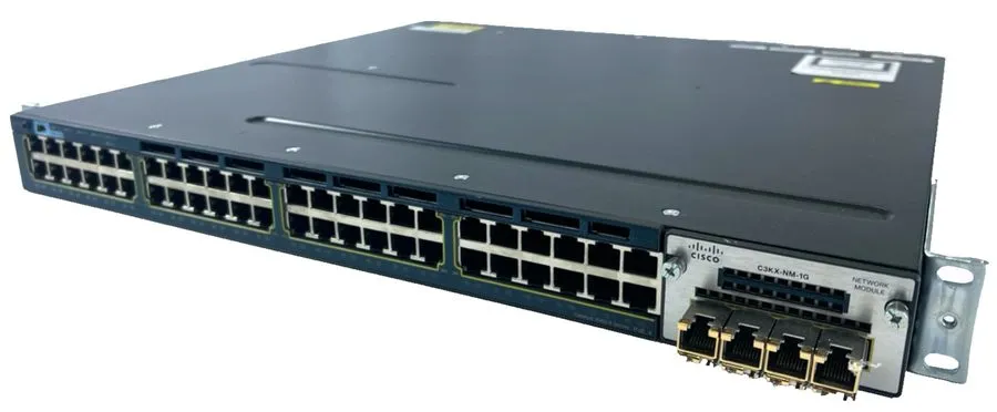 Коммутатор Cisco WS-C3560X-48P-L Standalone 48 Port PoE+, with Dual AC 715W and 