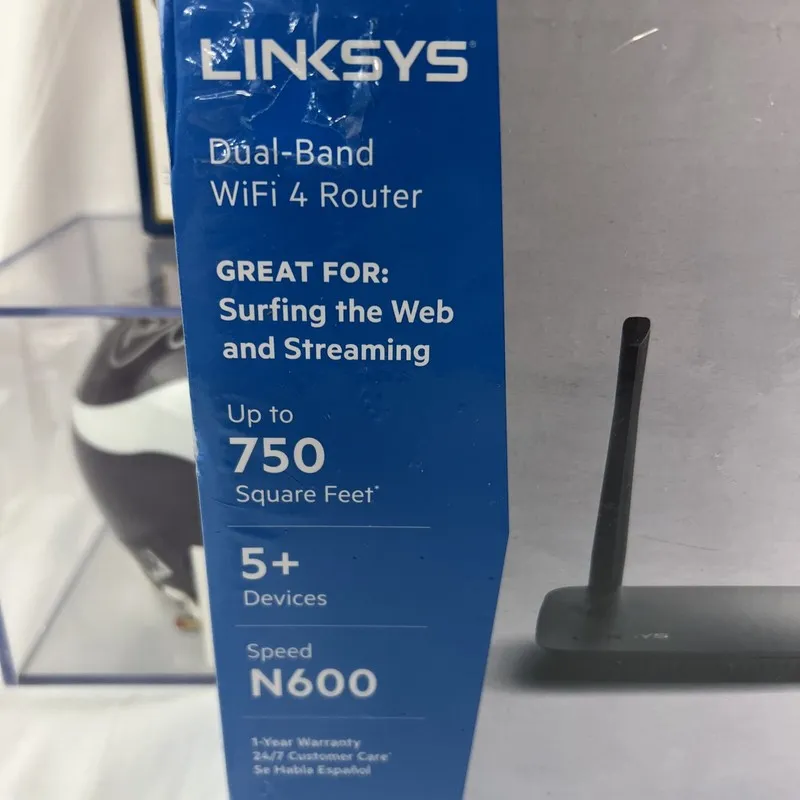 Маршрутизатор Linksys N600 Dual Band WiFi 4 Router E2500-4B Easy Set Up