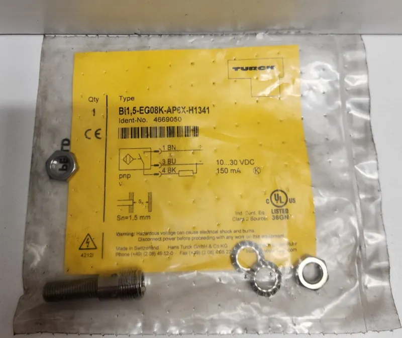 Датчик приближения Turck Bi1,5-EG08K-AP6X-H1341 Inductive Proximity Sensor 10-30