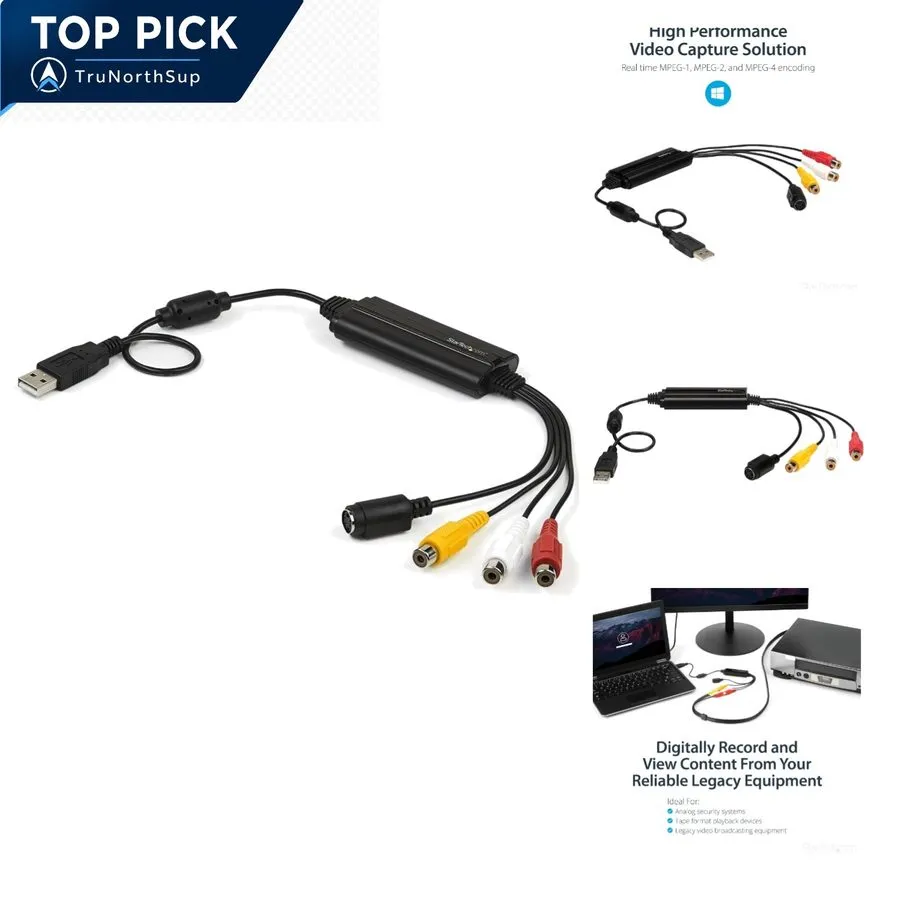 Медиаконвертер StarTech USB Video Capture Adapter, Windows Only, Cable (SVID2USB