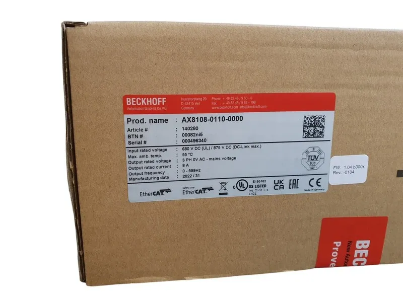 IIoT-устройство Beckhoff AX8108-0110-0000
