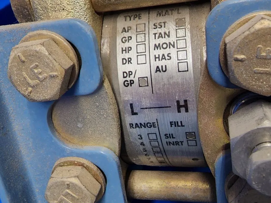 Датчик давления ROSEMOUNT PRESSURE TRANSMITTER P/N: 1151GP8E12B1M1 0-80 PSIG 45V