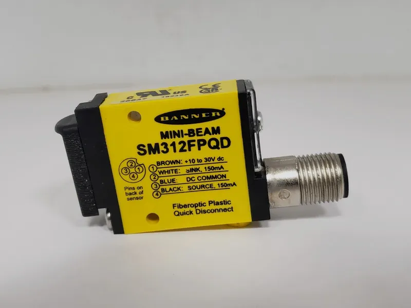 Фотоэлектрический датчик Banner SM312FPQD Photoelectric Sensor, 1ms Response Tim