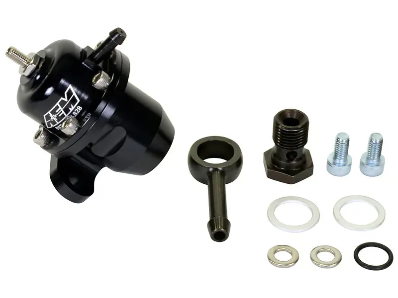 Трубопроводная арматура AEM 25-303BK Adjustable Fuel Pressure Regulator Black
