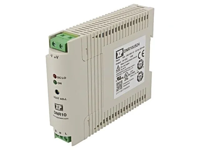 Блок питания DNR10US24 XP POWER AC/DC DIN Rail Power Supply (PSU), ITE, 1 Output