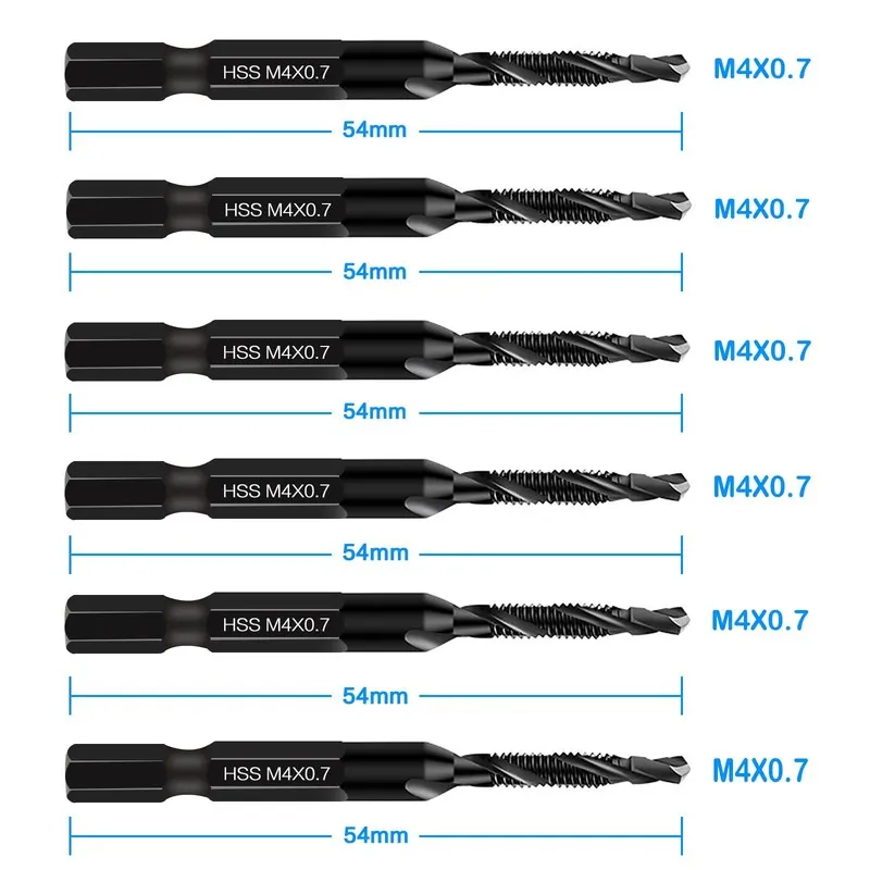 Режущий инструмент Metric Tap And Drill Bit Set 2 Taps M4x0.7 HSS 2 Drill Bits 3 — фото лота 1