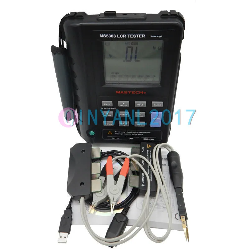 Тестер MASTECH MS5308 Handheld Portable LCR Meter 100K Hz RS232 Serial/Parallel