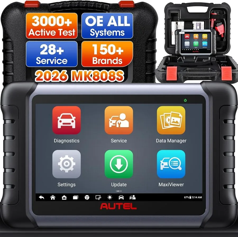 Диагностический сканер 2026 Autel MaxiCOM MK808S Bidirectional Auto Diagnostic S