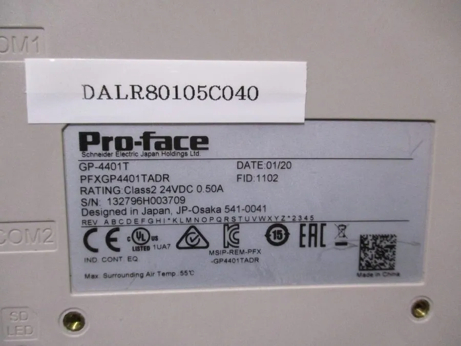 Панель оператора PFXGP4401TADR PRO-FACE HMI TOUCH SCREEN