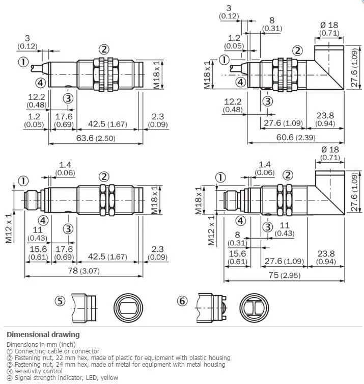 Датчик приближения SICK VTE18-3P8612 Photoelectric Proximity Sensor ,PNP,New Kd