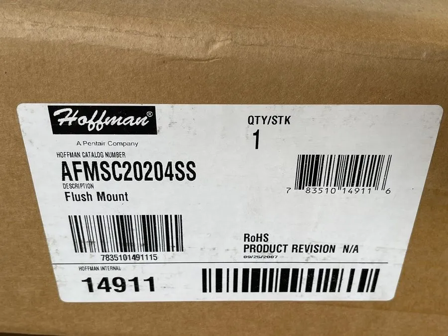 Монтажный шкаф Hoffman AFMSC20204SS Stainless Flush Mount Enclosure, 20x20x4"