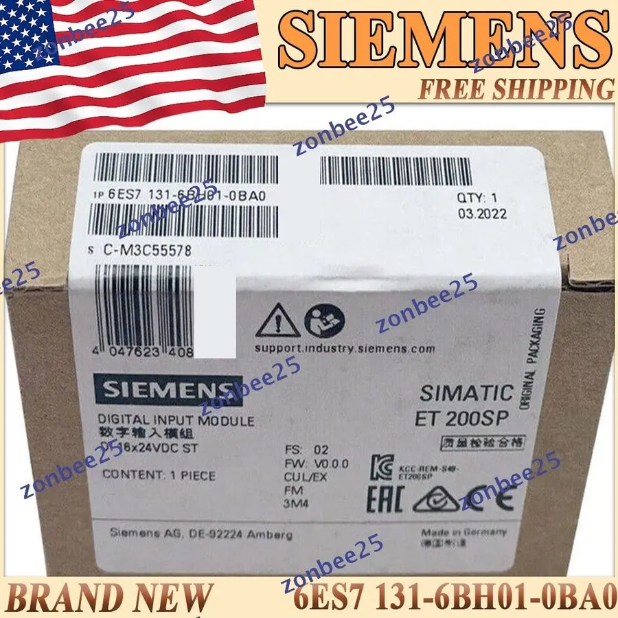 Модуль ввода-вывода Siemens Simatic ET 200SP /6ES7 131-6BH01-0BA0 / DI 16 24VDC