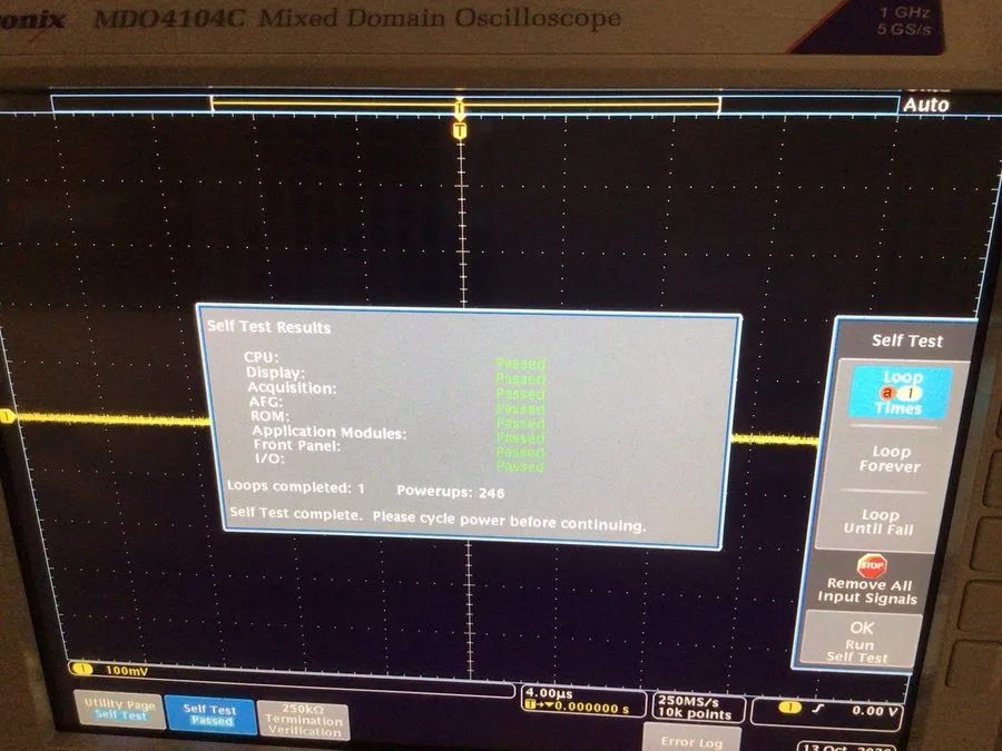 Осциллограф Tektronix MDO4104C 1GHz, 4Ch. 5GS/s Mixed Domain Oscilloscope — фото лота 1