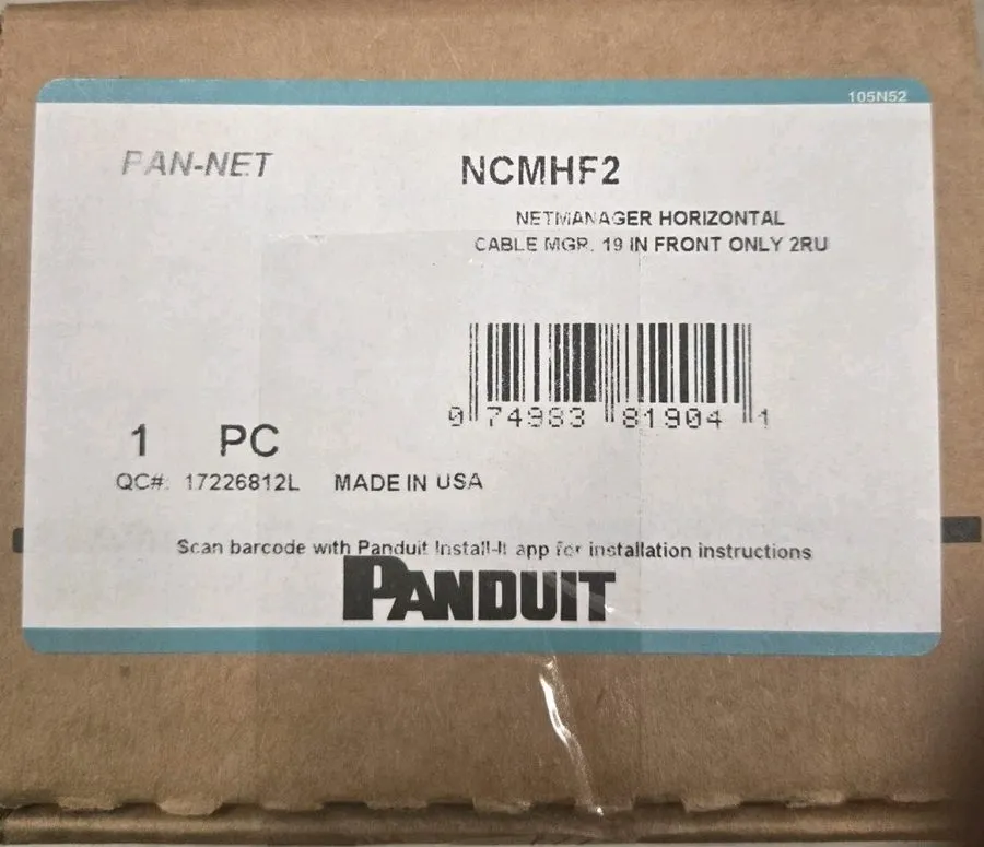 Кабель Panduit Pan-Net NCMHF2 NETMANAGER HORIZONTAL CABLE MGR 19" FRONT 2RU