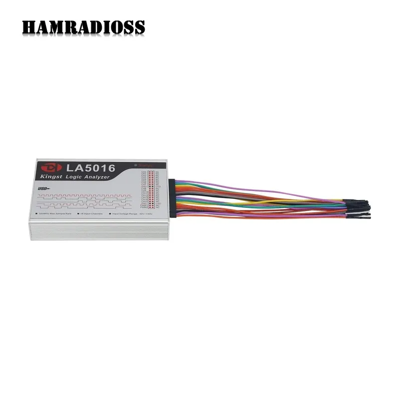 Логический анализатор LA5016 USB Logic Analyzer 16 Channels 500M 10G Depth Adjus