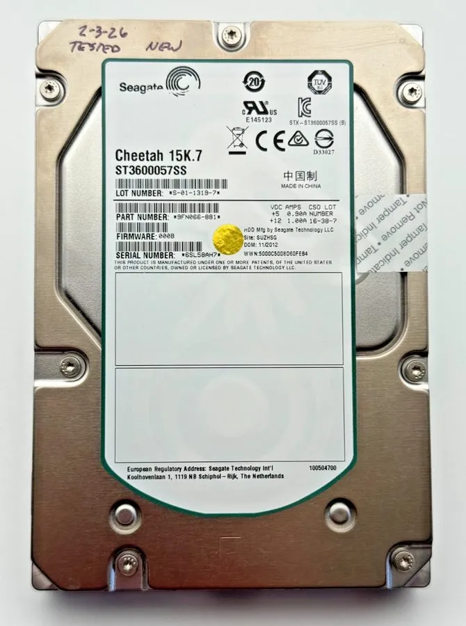 Жёсткий диск ST3600057SS Seagate Cheetah 600GB 15K RPM 6Gb/s 3.5" SAS HDD Hard D