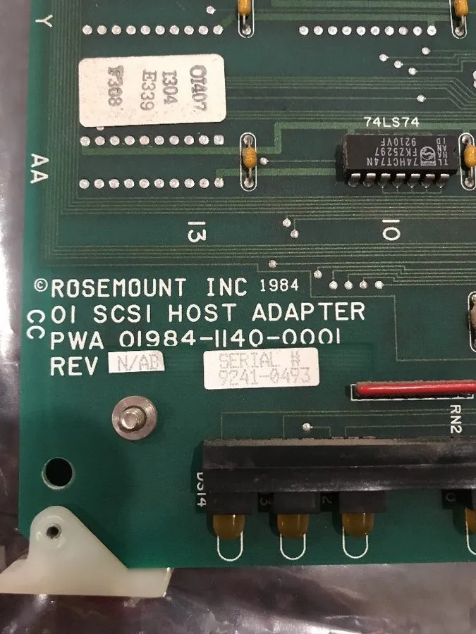 Трубопроводная арматура ROSEMOUNT OI SCSI HOST ADAPTER, 01984-1140-0001, REV N/A