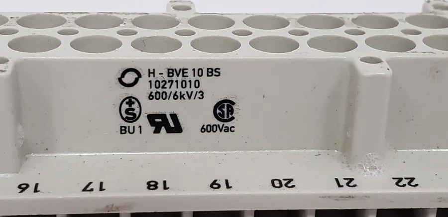 Разъём HARTING H-BVE10BS CONNECTOR INSERT FEMALE, 24 PIN, 600 VAC
