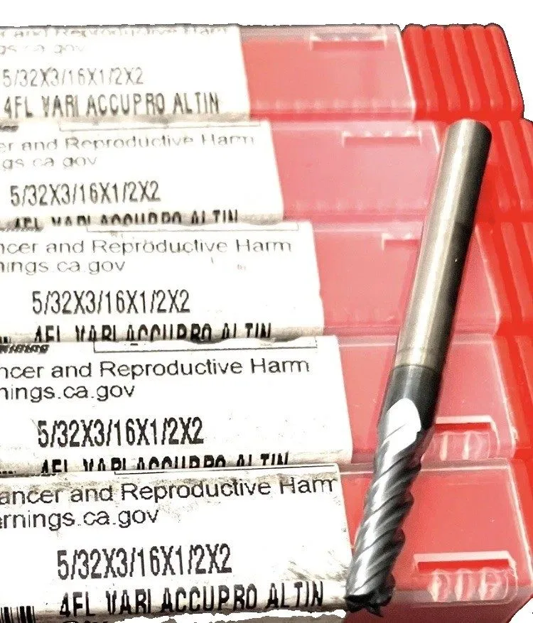 Режущий инструмент Accupro 5/32" 4FL Square End Mill Solid Carbide AlTiN 7021410