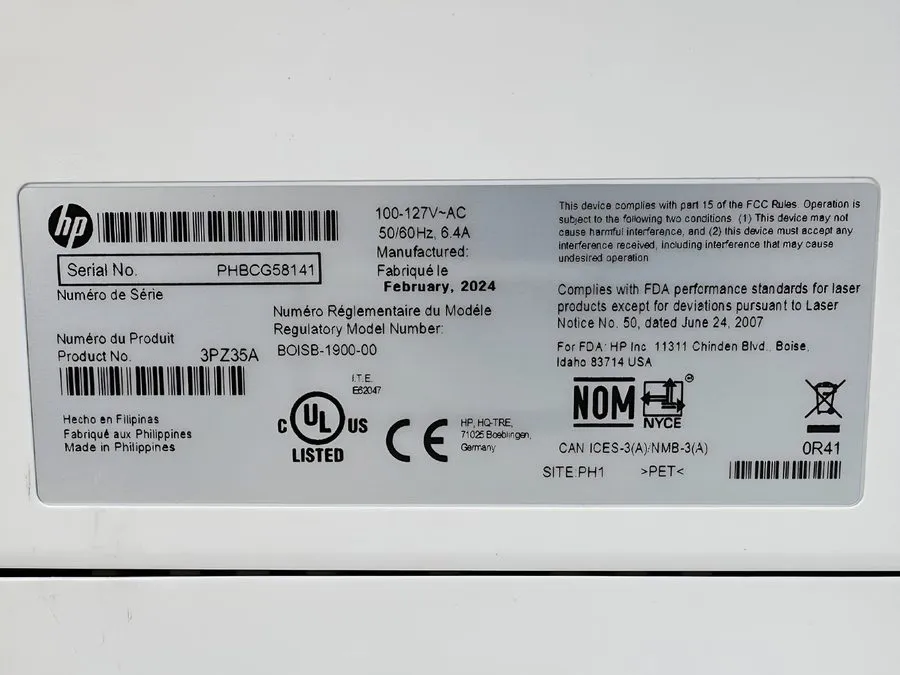 Лазерный принтер HP LaserJet Managed E40040dn Monochrome Laser Printer 3PZ35A w/ — фото лота 2