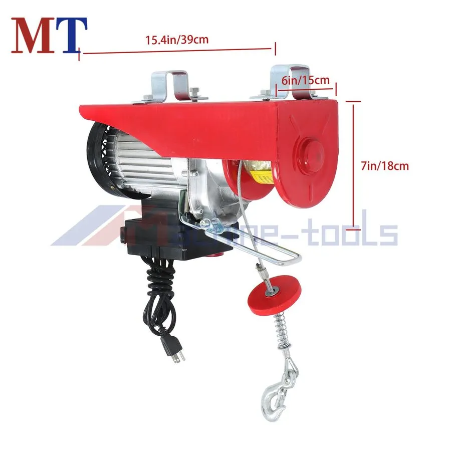 Таль Mini Electric Hoist PA800 1760lbs 110V 1350W 328ft/100m Wireless Remote Con