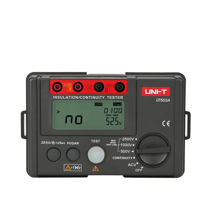 Тестер Megohmmeter Megger Digital Insulation Resistance Tester UNI-T UT502A 1000