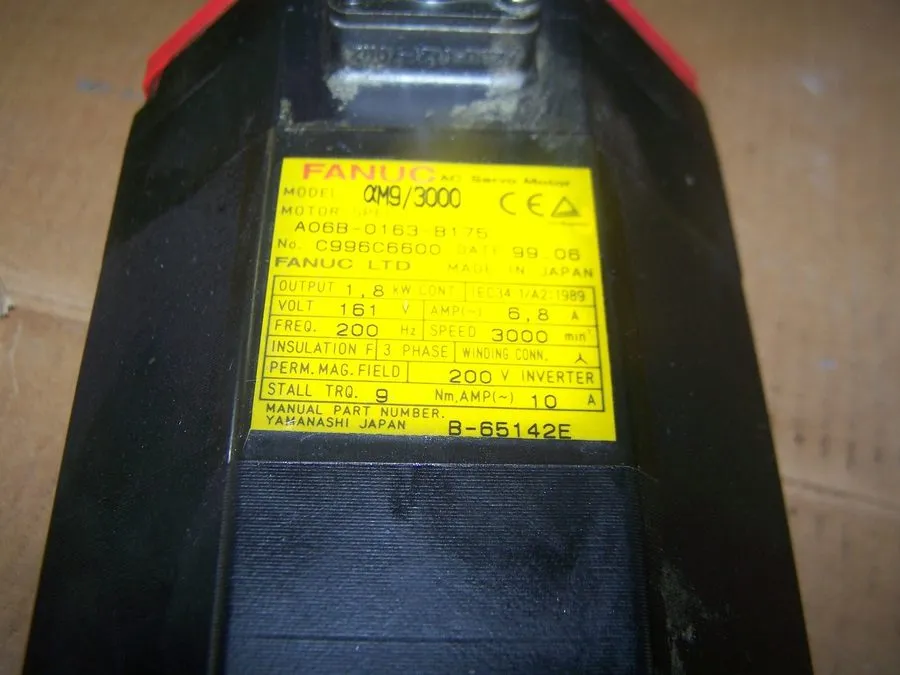 Серводвигатель REPAIRED FANUC A06B-0163-B175 AC SERVO MOTOR 1.8kW 3000RPM