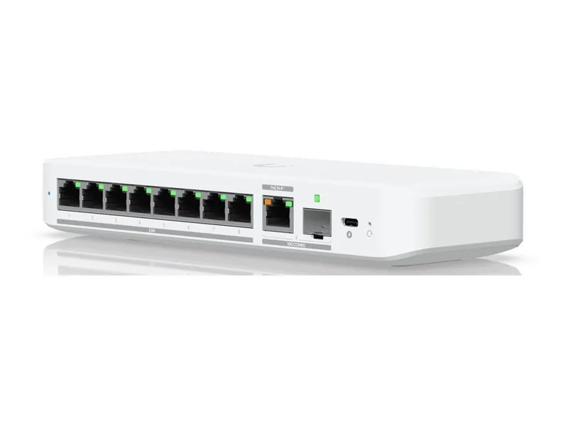 Коммутатор Ubiquiti UniFi USW-Flex-2.5G-8 8-Port 2.5GbE Managed Switch RJ-45 USB