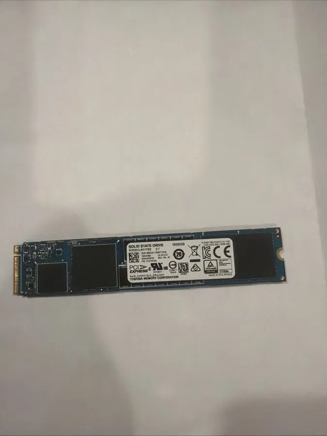 SSD-накопитель Kioxia XD5 1.92TB 1920GB PCIe Gen3 x4 NVMe M.2 22110 SSD KXD51LN1