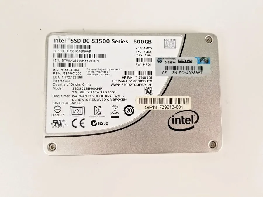 SSD-накопитель Intel DC S3500 600GB Series SSD 2.5" SATA 6Gb/s Intelnal Solid St