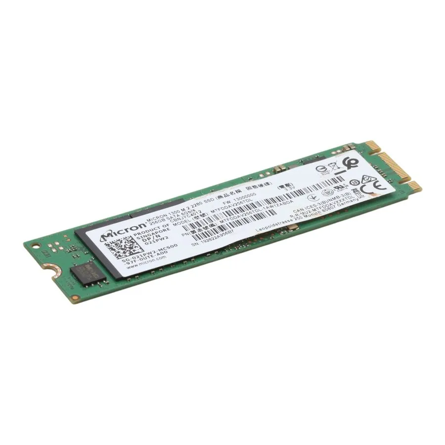 SSD-накопитель Micron 1300 256GB M.2 2280 SATA SSD MTFDDAV256TDL HP Internal Dri