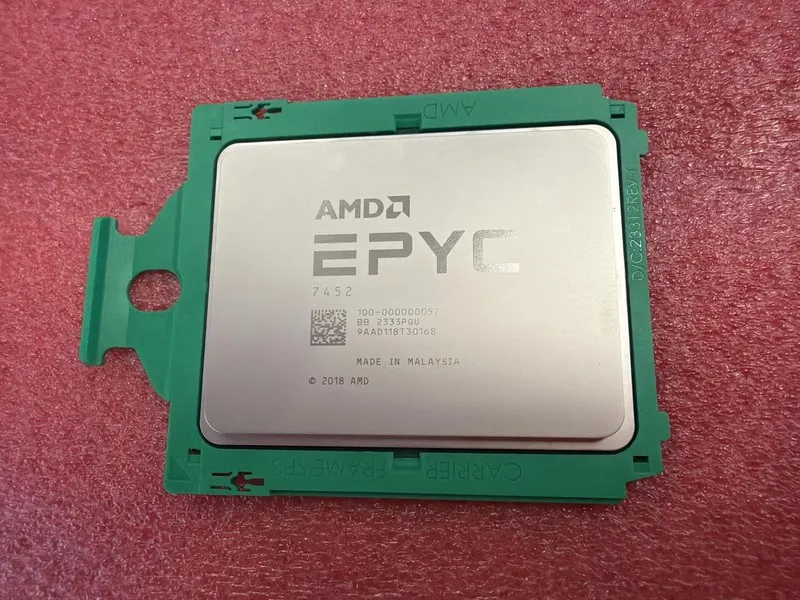 Процессор AMD EPYC 7452 32 cores 64 threads 2.35GHz up to 3.35GHz 155w cpu proce