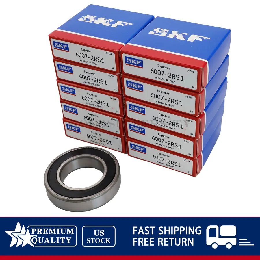 Подшипник SKF 6007 2RS1 DEEP GROOVE BALL BEARING, RUBBER SEALED 35x62x14 mm 6007