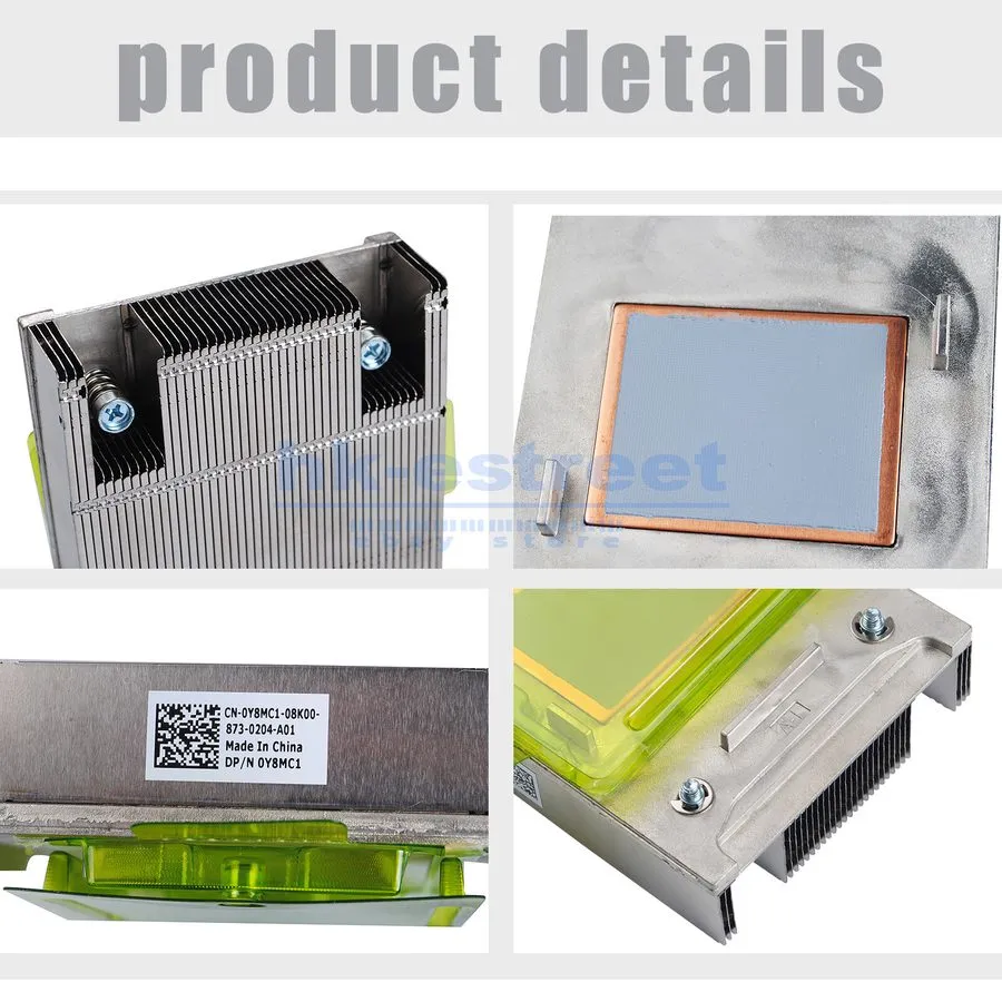 Комплектующее сервера Dell PowerEdge R630 CPU Cooling Heatsink 160W Dell P/N: 0Y