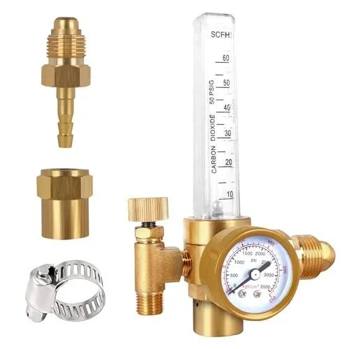 Расходомер Argon/CO2 Mig Tig Flow Meter Gauge Welding Weld, CGA580 Inlet Gas Reg