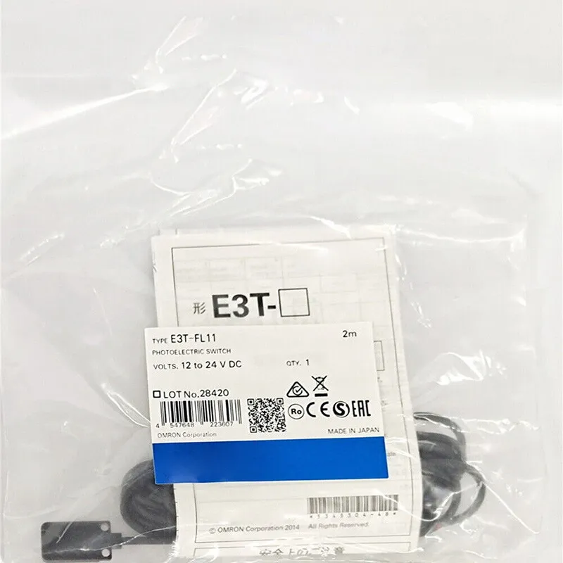 Фотоэлектрический датчик Omron E3T-FL11 2m Ultrathin Photoelectric Switch NPN Se