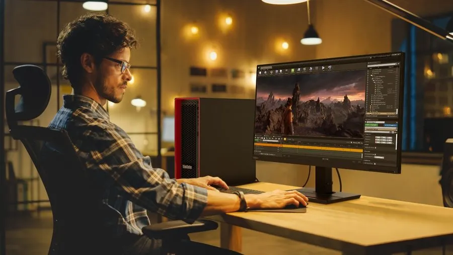 Процессор Lenovo ThinkStation P5 Xeon W7-2495X NVIDIA A6000 AI 3D Workstation — фото лота 4