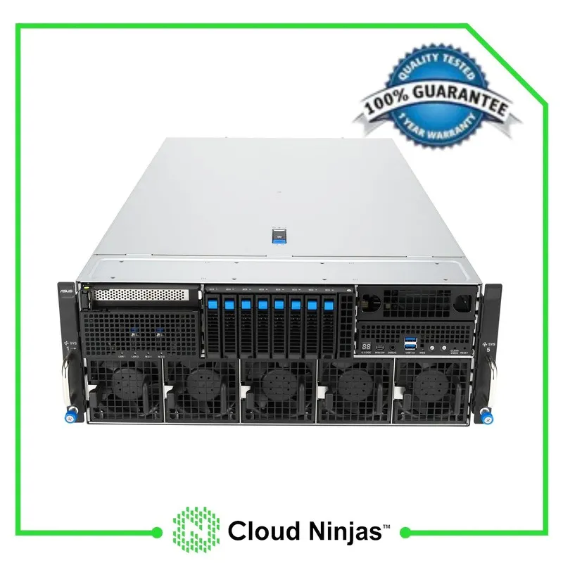 Сервер ASUS ESC8000A-E13-WOCPU004Z 8 Bay SFF Dual 9005 9004 NVIDIA MGX Barebone  — фото лота 1