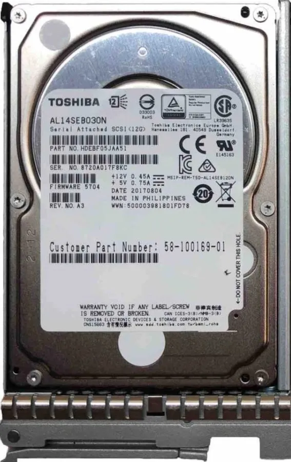 Жёсткий диск Cisco 300GB 10K 12Gb/s 2.5" SAS Enterprise HDD UCS-HD300G10K12G AL1
