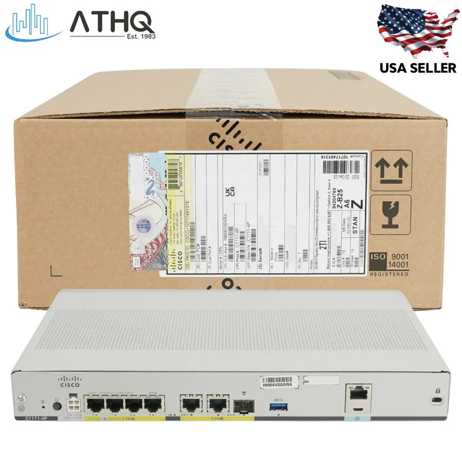 Маршрутизатор Cisco ISR C1111-4P 4-Port Gigabit Ethernet Router Rackmount