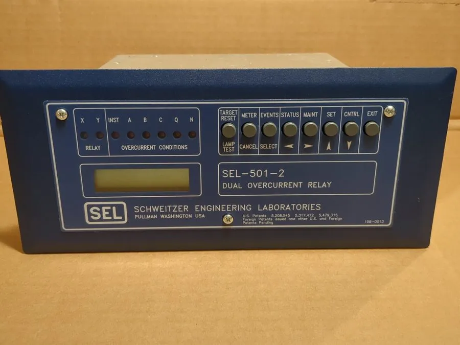 Реле защиты SEL-501-2 SCHWEITZER ENGINEERING LABORATORIES DUAL OVERCURRENT RELAY