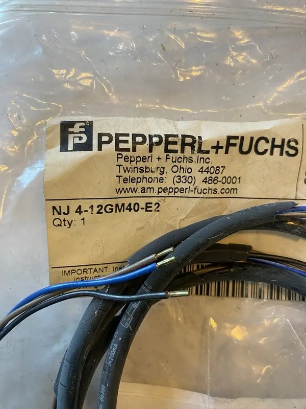 Датчик приближения Pepperl Fuchs NJ 4-12GM40-E2 Proximity Sensor