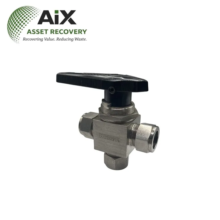 Клапан Swagelok Actuated 3-Way Ball Valve 3/4" Tube Fitting SS-45XS12 — фото лота 1