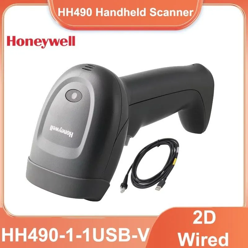 Сканер штрих-кода Honeywell HH490-1-1USB-V 2D Imager Handheld Barcode Scanner US