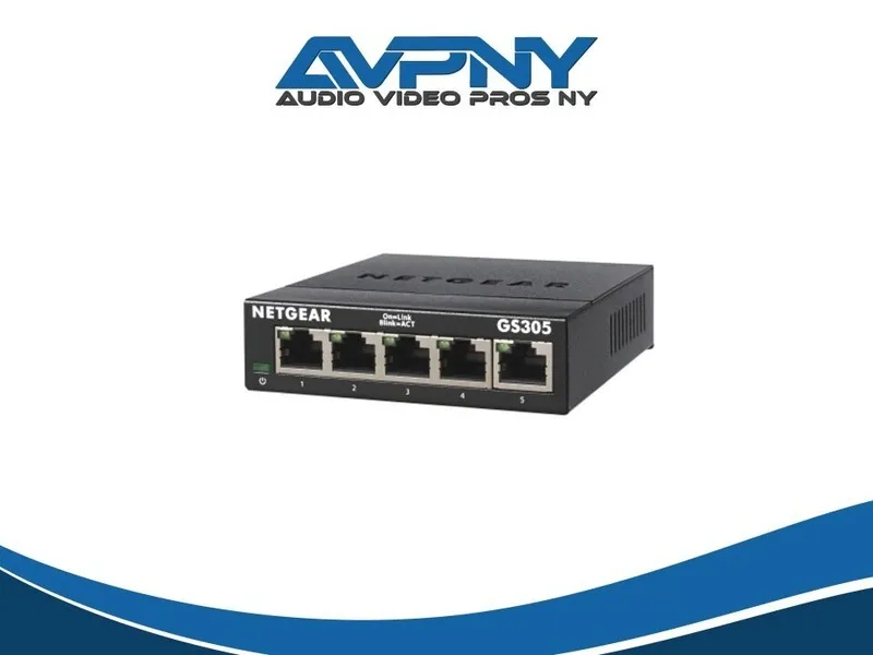 Коммутатор NETGEAR GS305v3 5 Port Gigabit Ethernet Unmanaged Switch