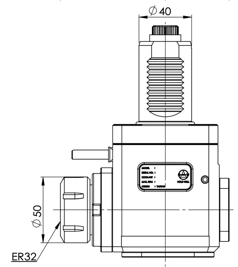 Режущий инструмент VDI40 Radial Tool Holder ER32 DIN5480 — фото лота 1