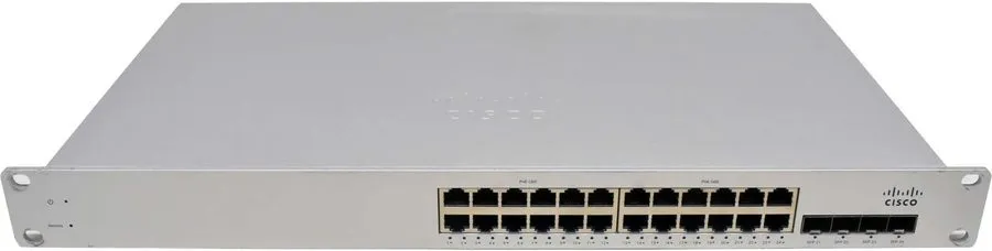 Коммутатор Cisco Meraki MS220-24P 24-Port PoE Gigabit Managed Switch Rackmount G